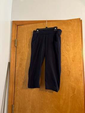 Columbia Women's Navy Blue Anytime Casual Cropped Pants